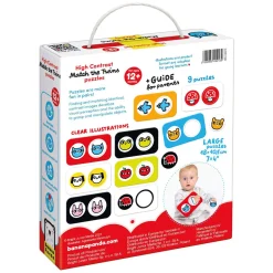 Banana Panda - Hoog Contrast Puzzel Zoek de Tweeling - 8dlg.