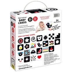 Banana Panda - Hoog Contrast Babykaarten 0m+ / 3m+ - 24st.