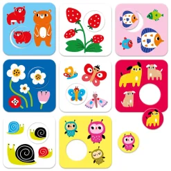 Banana Panda - Hoog Contrast Puzzel Zoek Dezelfde - 8dlg.