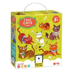 Banana Panda - Ik Hou van Katten Puzzel - 60st.