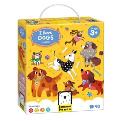 Banana Panda - Ik Hou van Honden Puzzel - 60st.