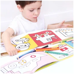 Banana Panda - Kleurboekje Klaar om Werkvoertuigen te Tekenen