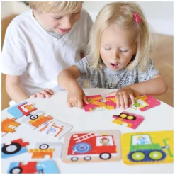 Banana Panda - On-the-Go Puzzel Voertuigen - 16st.