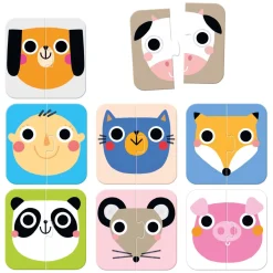 Banana Panda - On-the-Go Puzzel Halve Gezichten - 16st.