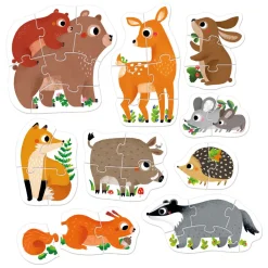 Banana Panda - Oplopende Puzzels Bosdieren - 33st.