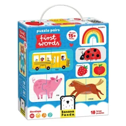 Banana Panda - Puzzelparen Eerste Woorden - 18dlg.