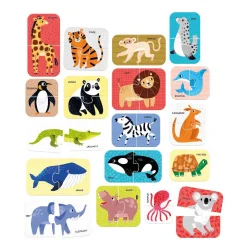 Banana Panda - Puzzelparen Wilde Dieren - 18dlg.