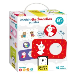 Banana Panda - Zoek Dezelfde Vriendjes Puzzels - 12st.