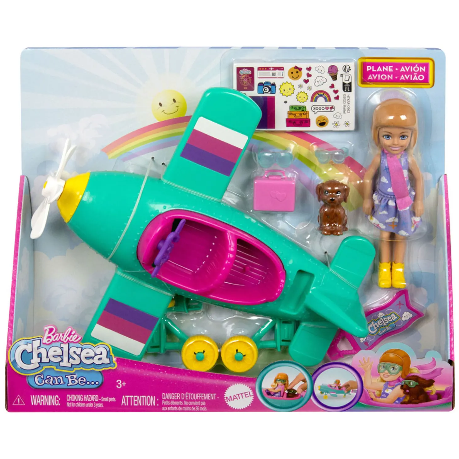Barbie Chelsea Modepop met Vliegtuig