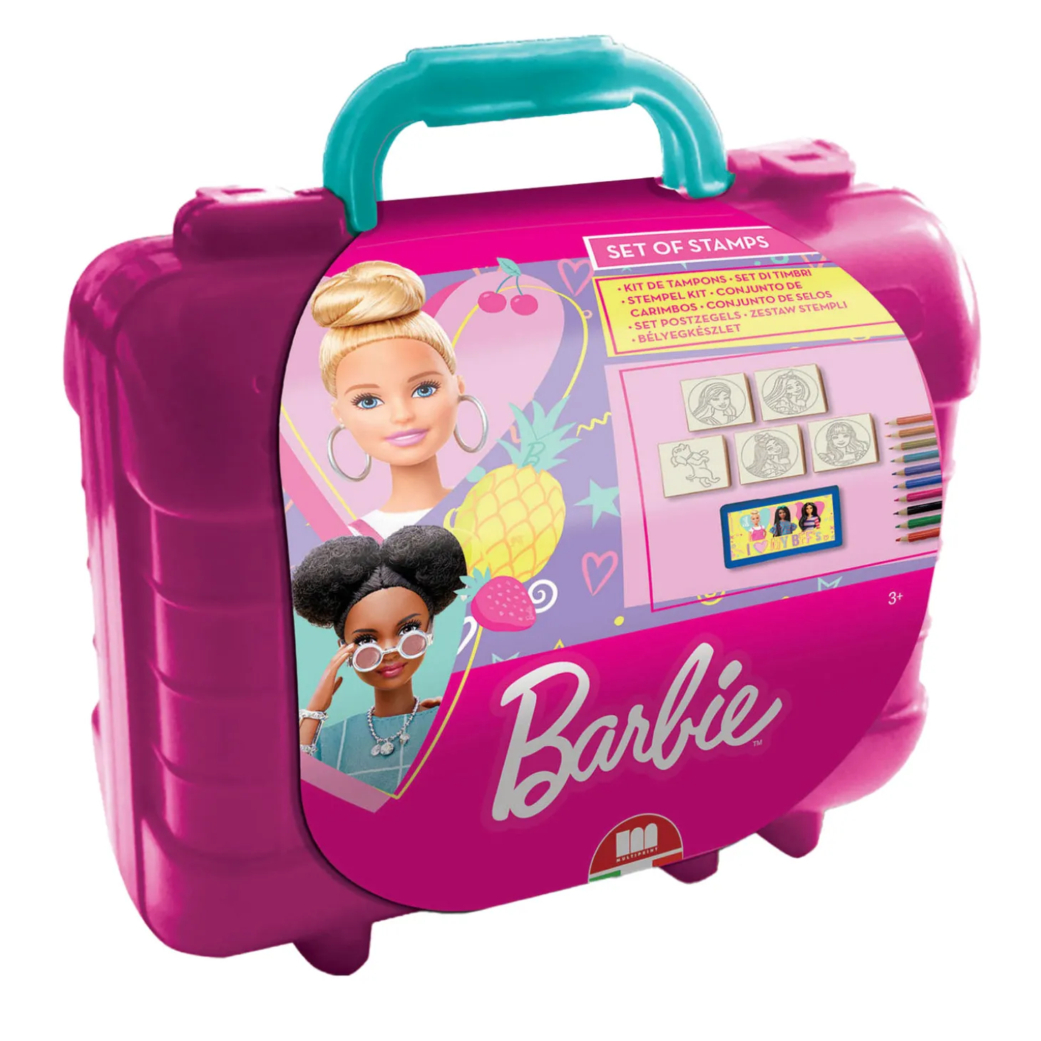 Barbie Reis Stempel- en Kleurkoffer