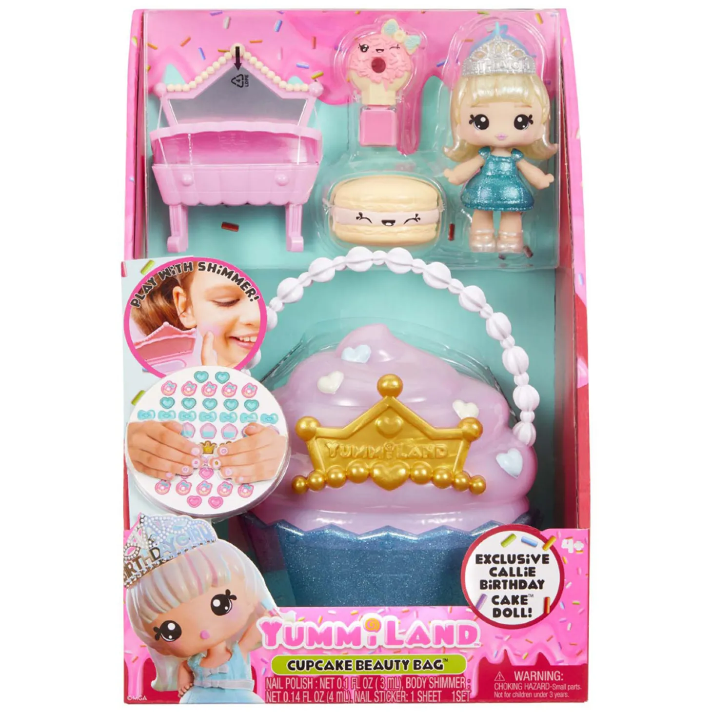 Beauty Bag Speelset en Lipgloss Pop - Cupcake
