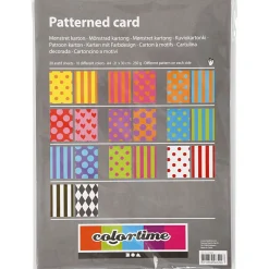 Bedrukt Karton Kleur A4, 20 Vellen, 250gr.