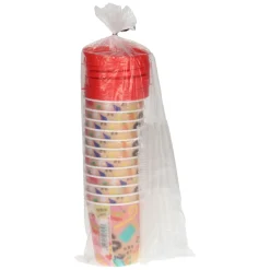 Beker met Deksel en Rietje Sinterklaas, 12st.