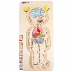 Beleduc Houten Lagenpuzzel Meisje - 5 Lagen