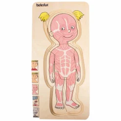 Beleduc Houten Lagenpuzzel Meisje - 5 Lagen