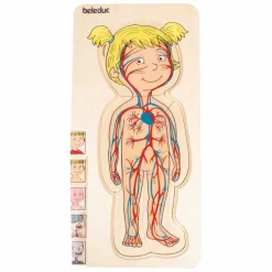 Beleduc Houten Lagenpuzzel Meisje - 5 Lagen