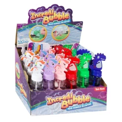 Bellenblaasstaaf Dino & Eenhoorn, 24st.