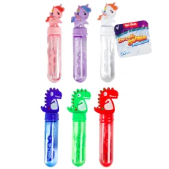 Bellenblaasstaaf Dino & Eenhoorn, 24st.