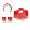 Belly Dance Set Rood, 3dlg.