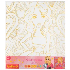 Besties Canvas Schilderen op Nummer, 30x30cm