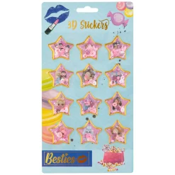 Besties 3D stickervel