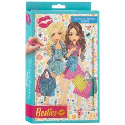Besties Diamond Painting Notitieboek - Blauw