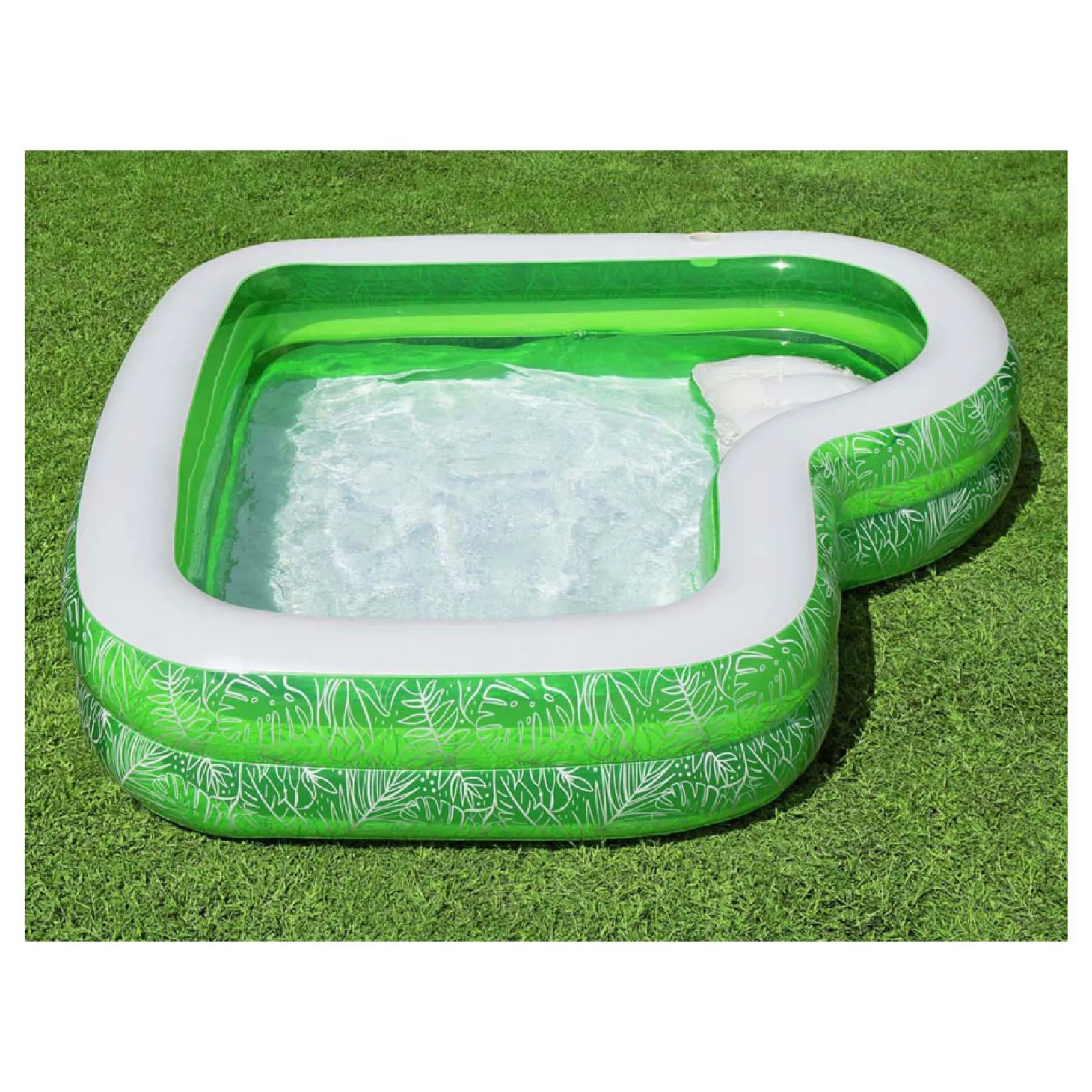 Bestway Familiebad Rechthoek Tropical Paradise met Zitje, 231cm