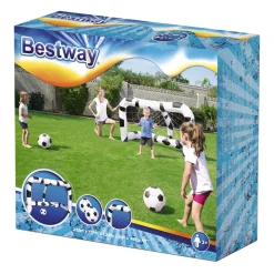 Bestway Playcenter Opblaas Voetbaldoel met 2 Ballen