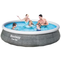 Bestway Zwembad Fast Set Set Rond Rotan, 396cm