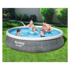 Bestway Zwembad Fast Set Set Rond Rotan, 396cm