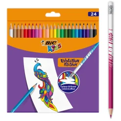 BIC Kids Evolution Uitgumbare Kleurpotloden, 24st.