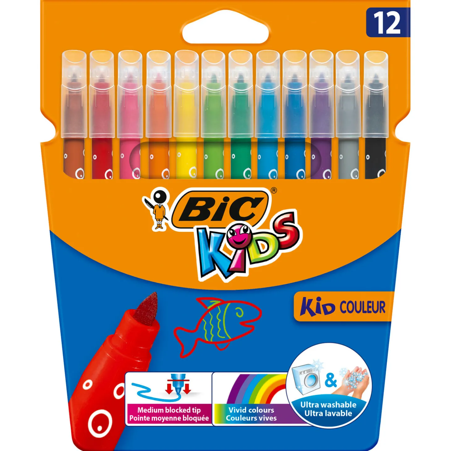 BIC Kids Kid Couleur, 12st.