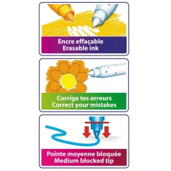 BIC Kids Kleuren & Uitwissen, 10 + 2 gratis