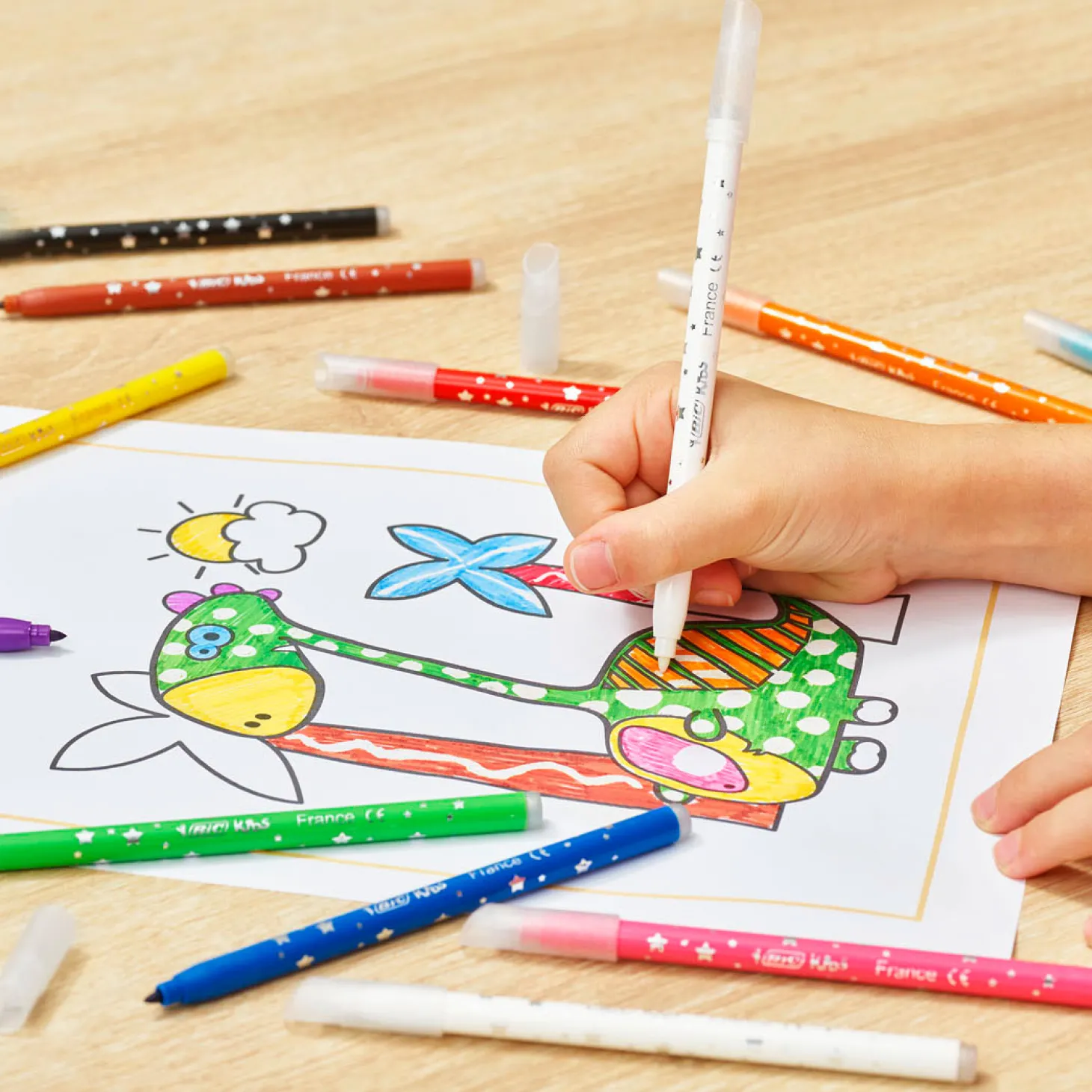 BIC Kids Kleuren & Uitwissen, 10 + 2 gratis