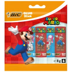 BIC Super Mario Lijmstiften, 6st.