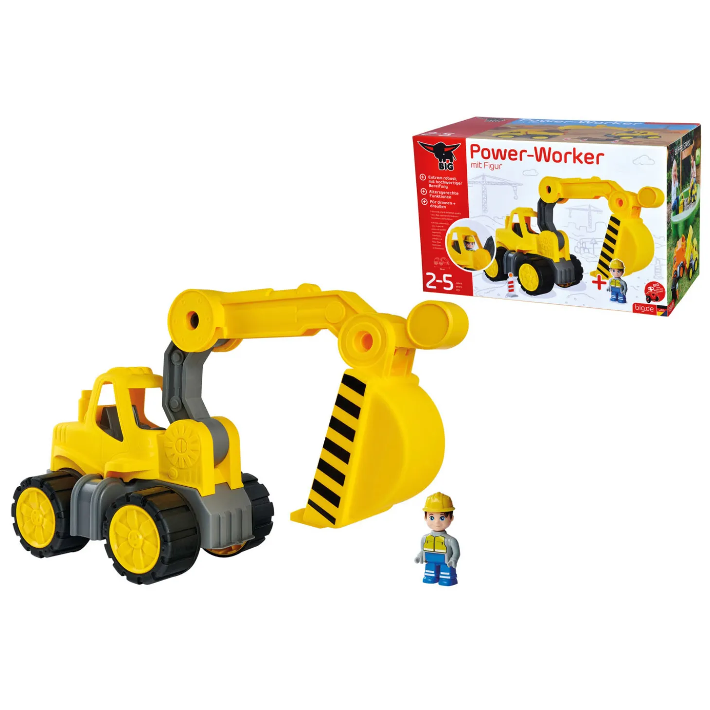 BIG Power Worker Midi Graafmachine met Figuur