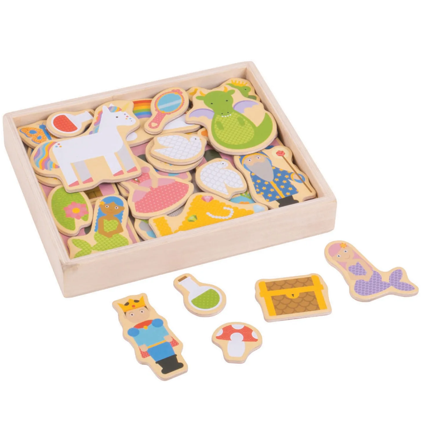 Bigjigs Fantasy Magneten, 35dlg.