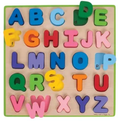 Bigjigs Houten Alfabet Puzzel, 26st.