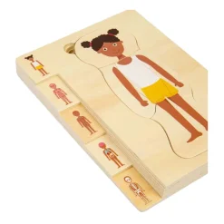 Bigjigs Houten Anatomiepuzzel - Meisje, 26st.