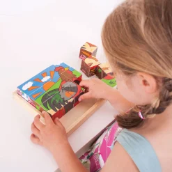 Bigjigs Houten Blokpuzzel Boerderijdieren