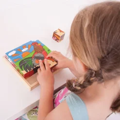 Bigjigs Houten Blokpuzzel Boerderijdieren