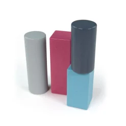 Bigjigs Houten Bouwblokken in Opbergton, 50dlg