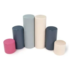 Bigjigs Houten Bouwblokken in Opbergton, 50dlg