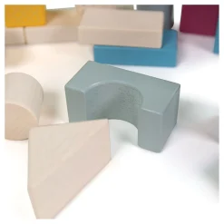 Bigjigs Houten Bouwblokken in Opbergton, 50dlg