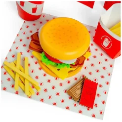 Bigjigs Houten Burger- en Frietset, 48dlg.