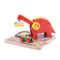 Bigjigs Houten Dino Kraan