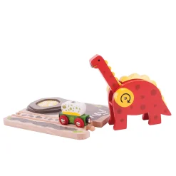 Bigjigs Houten Dino Kraan