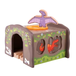 Bigjigs Houten Dino T-Rex Treintunnel
