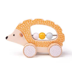 Bigjigs Houten Duw Egel, 100%FSC