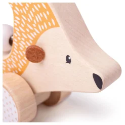 Bigjigs Houten Duw Egel, 100%FSC